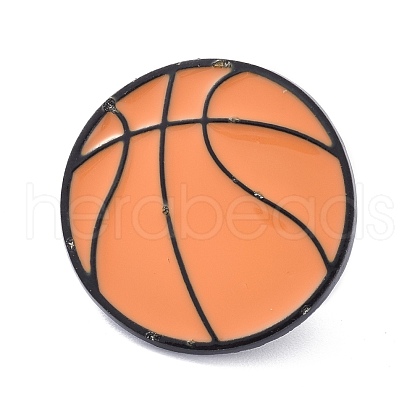 Basketball Alloy Enamel Brooch JEWB-K005-04-1