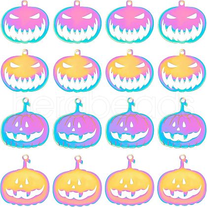 Unicraftale 20Pcs 2 Style 201 Stainless Steel Stamping Blank Tag Pendants STAS-UN0036-88-1