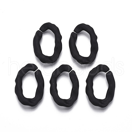 Spray Painted CCB Plastic Linking Rings X-CCB-R104-07-01-1