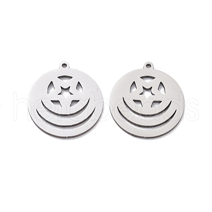201 Stainless Steel Pendants STAS-V001-14-1