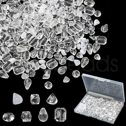 30Pcs 6 Styles Acrylic Beads TACR-YW0008-12-1