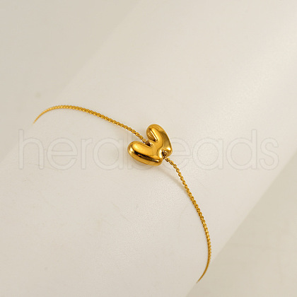 304 Stainless Steel Serpentine Chain Bracelets BJEW-H608-01G-W-1
