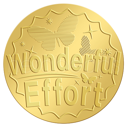Self Adhesive Gold Foil Embossed Stickers DIY-WH0211-312-1