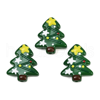 Christmas Theme Handmade Lampwork Beads LAMP-I027-07G-1