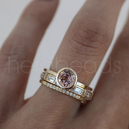 3Pcs Flat Round Alloy with Rhinestone Finger Rings Sets for Women FS-WG3EAA9-03-1