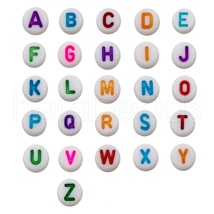 104Pcs Opaque Acrylic Beads JX231A-1