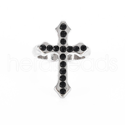 Men's Alloy Cuff Finger Rings RJEW-N029-038-1