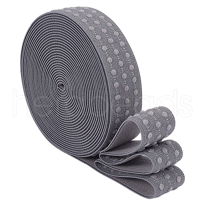 5 Yards Embroidery Flat Polyester Elastic Rubber Cord/Band OCOR-WH0016-10A-1