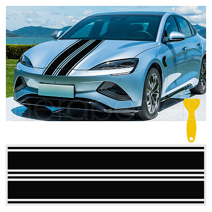 Paper Car Hood Cover Sticker DIY-WH0019-78-1
