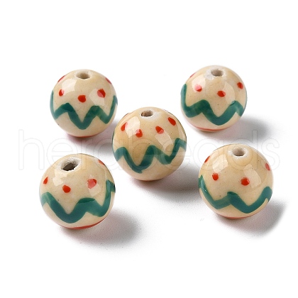Handmade Porcelain Beads PORC-G011-07F-1