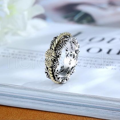 Zinc Alloy Spinner Rings for Women FS-WGC1941-01-1