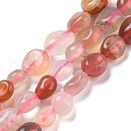 Natural Red Agate Beads Strands G-P497-01A-12-1