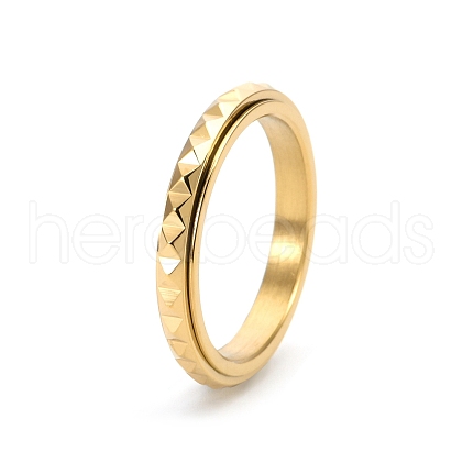 Rotatable Version Korean StyleRotatable Stainless Steel Finger Ring for Men PW-WGAB2A4-11-1