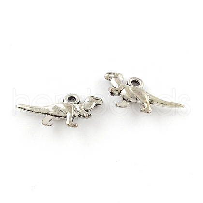Tibetan Style Zinc Alloy Dinosaur Pendants X-TIBEP-R334-348AS-RS-1