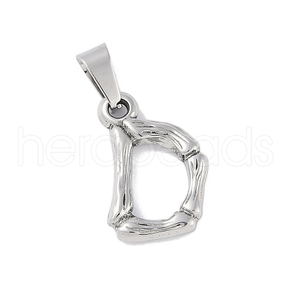 Non-Tarnish 304 Stainless Steel Pendants STAS-F235-01P-D-1