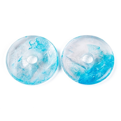 Natural Calcite Dyed Pendants G-B083-01B-03-1