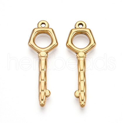 304 Stainless Steel Pendants STAS-N109-23G-1