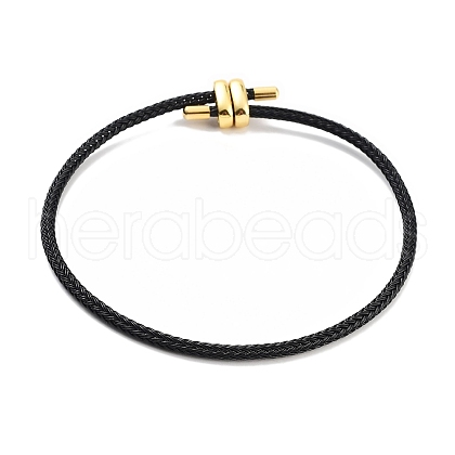 Braided Steel Wire Bracelets Making BJEW-H610-02G-07-1