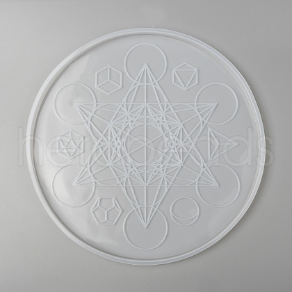 DIY Round Divination Compass  Silicone Molds DIY-P006-32-1