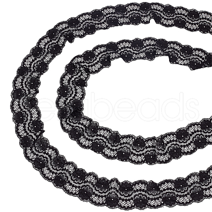 HOBBIESAY 10 Yards Polyester Lace Trim OCOR-HY0001-21-1