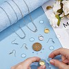 DIY Blank Dome Brass & Iron Earring & Necklace Making Kits DIY-HS0001-05A-2