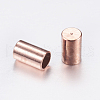 Brass Cord Ends KK-K192-09RG-2