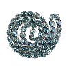 Electroplate Glass Beads Strands EGLA-T021-05F-2
