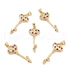 Brass Micro Pave Cubic Zirconia Pendants ZIRC-L100-061G-1
