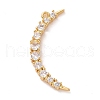 Eco-friendly Brass Micro Pave Clear Cubic Zirconia Pendants KK-D079-11G-1