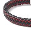 Leather Braided Cord Bracelets BJEW-E345-07-P-3