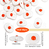 SUNNYCLUE 40Pcs Handmade Lampwork Beads LAMP-SC0001-42-2