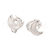 Moon & Star Natural Quartz Crystal Adjustable Rings G-B085-18P-01-1