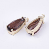 Transparent Glass Pendants X-GLAA-T007-22C-2