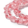 Transparent Glass Beads Strand GLAA-F112-02A-4