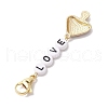 Mushroom Alloy Enamel Pendant Decoration HJEW-JM02004-5