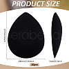 10Pcs EVA Cloth Teardrop Fascinator Hat Base for Millinery AJEW-FG0004-53A-2