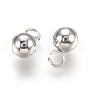 Tarnish Resistant 201 Stainless Steel Sphere Charms STAS-F175-09P-1