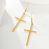 Classic Minimalist Stainless Steel Cross Dangle Earrings SK8644-3