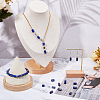 SUPERFINDINGS 2 Strands Natural Lapis Lazuli Beads Strands G-FH0002-38-6