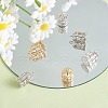 10Pcs 2 Colors Brass Micro Pave Cubic Zirconia Pendants ZIRC-SZ0004-84-5