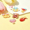7Pcs 7 Styles Ring/Box/Lock/Envelope/Bear/Balloon/Hot Air Balloon Valentine's Day Theme Opaque Resin Decoden Cabochons RESI-FS0001-69-10
