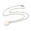 Non-Tarnish Constellation Pendant Necklaces NJEW-S422-04P-04-3