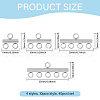 GOMAKERER 40Pcs 4 Styles 304 Stainless Steel Column Chandelier Component Links FIND-GO0003-59-2