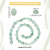 SUPERFINDINGS 3 Strands Natural Green Aventurine Nuggets Beads Strands G-FH0001-50-5