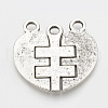 Tibetan Style Alloy Pendant Rhinestone Settings TIBE-N001-03AS-LF-3