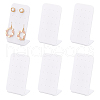   8Pcs 20-Hole Acrylic Earring Display Stands ODIS-PH0001-53-7