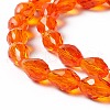 Glass Beads Strands GLAA-R024-11x8mm-18-4