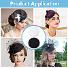 BENECREAT 8Pcs 2 Colors EVA Cloth Round Fascinator Hat Base for Millinery Magic AJEW-BC0007-70-6