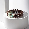 Wood Beaded Stretch Bracelet Sets BJEW-JB07735-2