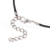 Dyed Synthetic Imperial Jasper & Glass Seed Beaded Star Pendant Black Waxed Cotton Cord Necklaces NJEW-MZ00109-06-5